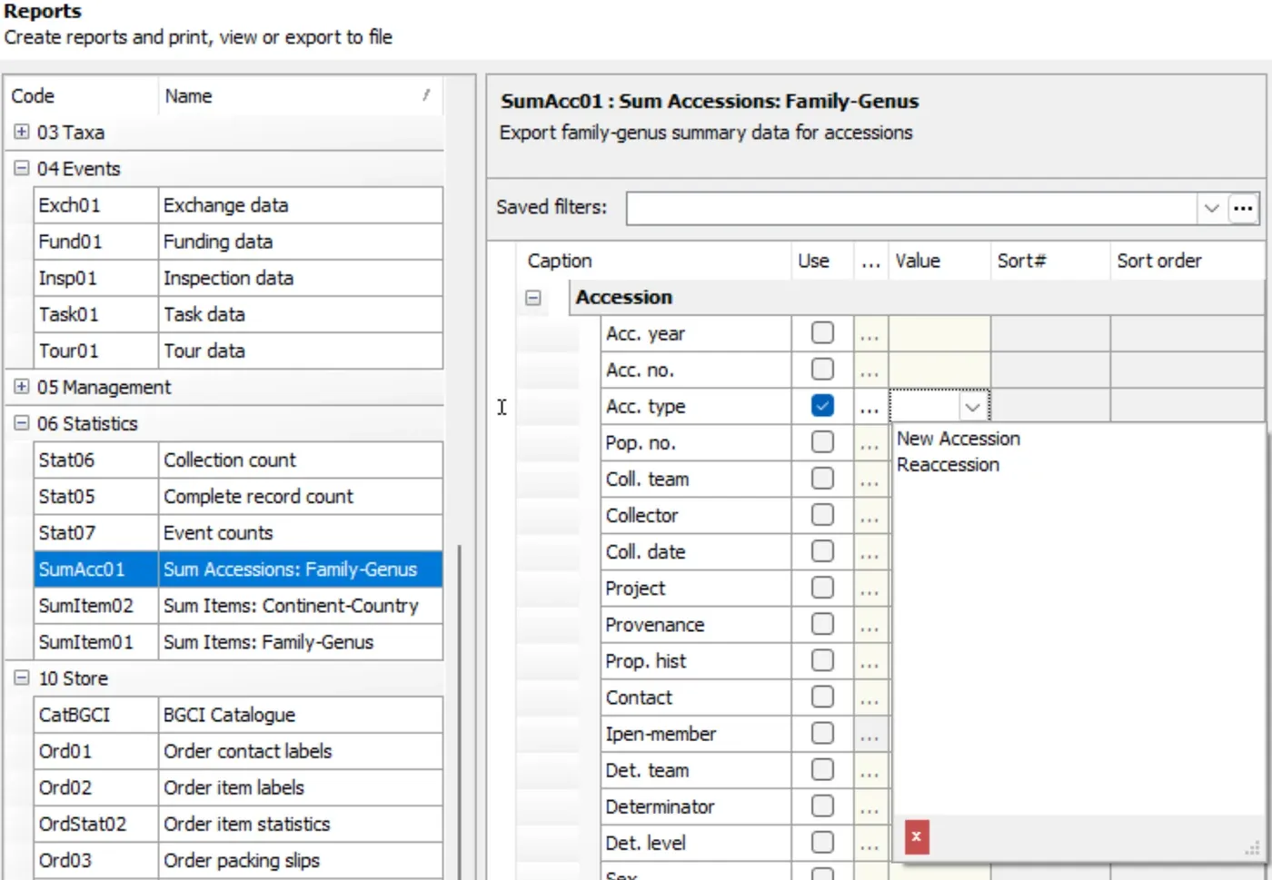 Stat Acctype
