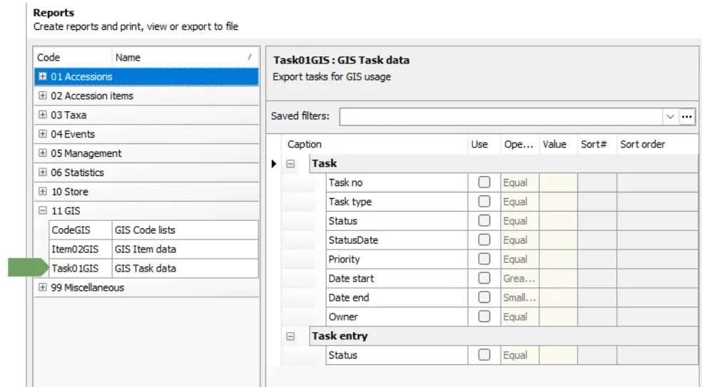 Reports GIS GisTask01 added