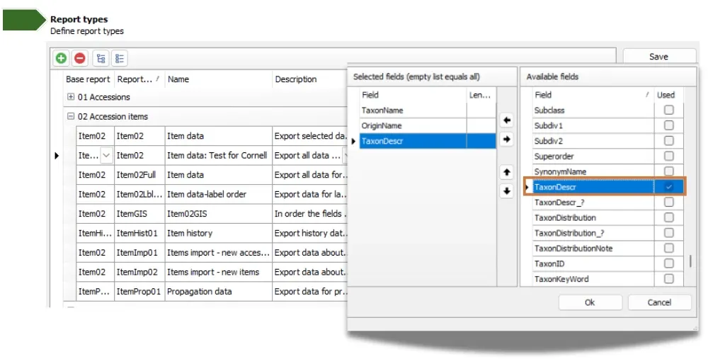 report types