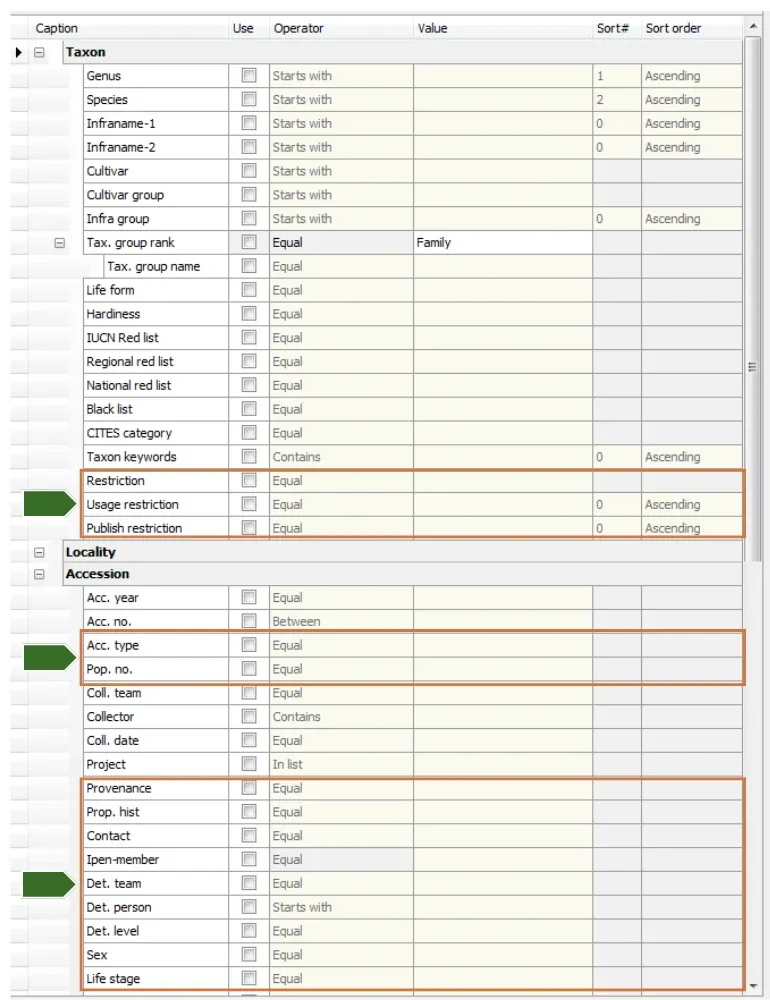 Reports Query builder for Tax02 report.